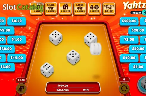 Οθόνη3. Yahtzee Instant Tap Κουλοχέρης