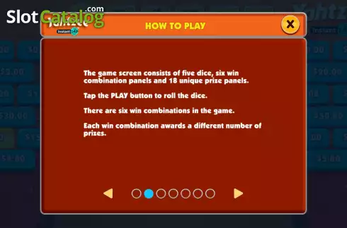 Οθόνη7. Yahtzee Instant Tap Κουλοχέρης