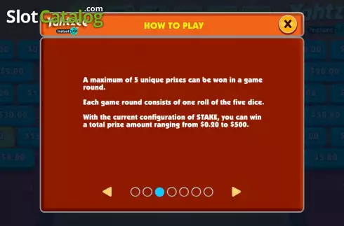 Οθόνη8. Yahtzee Instant Tap Κουλοχέρης