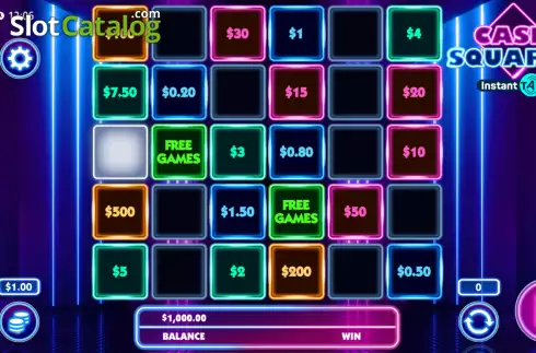 Οθόνη2. Cash Squares Instant Tap Κουλοχέρης