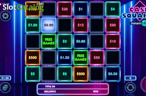 Οθόνη3. Cash Squares Instant Tap Κουλοχέρης