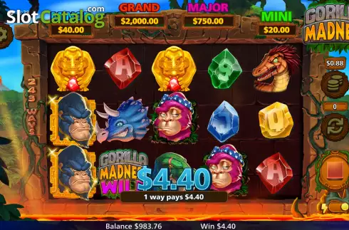 Οθόνη5. Gorilla Madness Κουλοχέρης