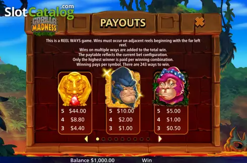 Οθόνη9. Gorilla Madness Κουλοχέρης
