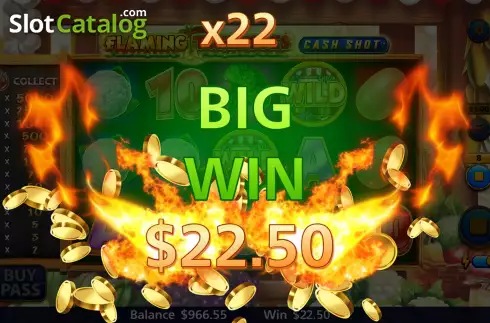 Οθόνη7. Flaming Tomatoes: Cash Shot Κουλοχέρης