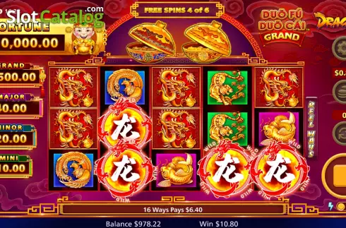 Οθόνη8. Duo Fu Duo Cai Grand Dragons Κουλοχέρης