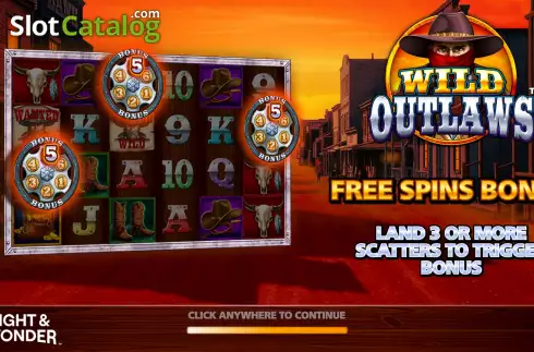 Οθόνη2. Wild Outlaws Κουλοχέρης