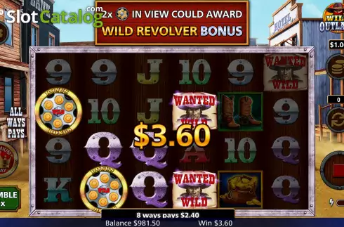Οθόνη5. Wild Outlaws Κουλοχέρης