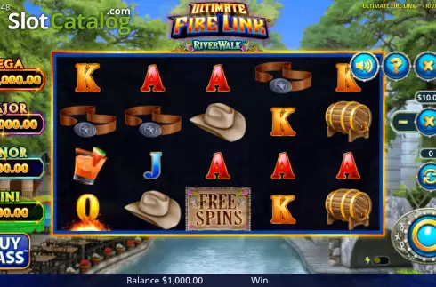 Οθόνη3. Ultimate Fire Link River Walk Κουλοχέρης