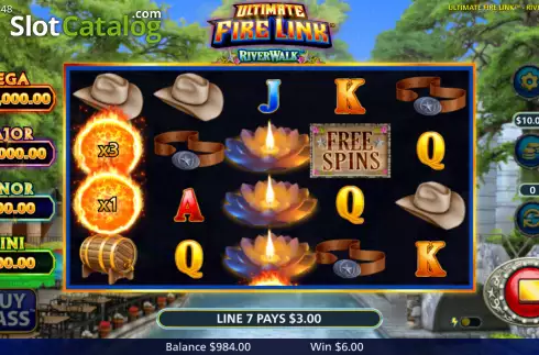 Οθόνη4. Ultimate Fire Link River Walk Κουλοχέρης