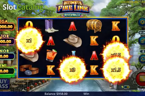Οθόνη7. Ultimate Fire Link River Walk Κουλοχέρης