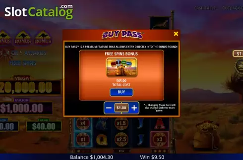 Οθόνη8. Cash Falls Outback Fortune Κουλοχέρης