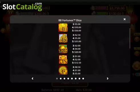 Οθόνη5. 88 Fortunes Dice Κουλοχέρης