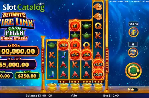 Οθόνη2. Ultimate Fire Link Cash Falls China Street Κουλοχέρης
