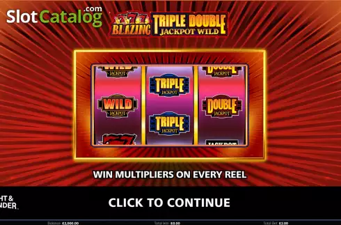 Οθόνη2. Blazing 777 Triple Double Jackpot Wild Κουλοχέρης