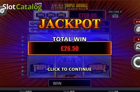 Οθόνη8. Blazing 777 Triple Double Jackpot Wild Κουλοχέρης