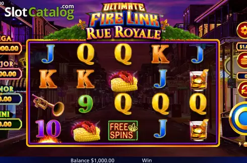 Οθόνη3. Ultimate Fire Link Rue Royale Κουλοχέρης