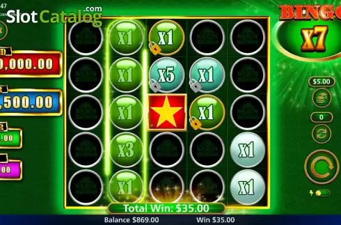 Οθόνη3. The Green Machine Bingo Κουλοχέρης