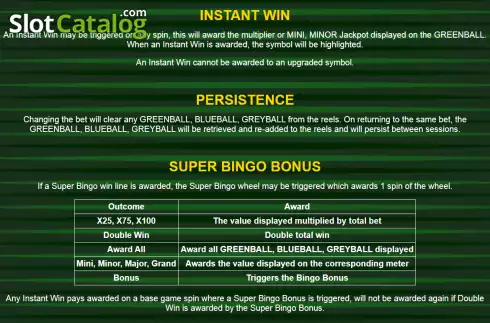 Οθόνη6. The Green Machine Bingo Κουλοχέρης