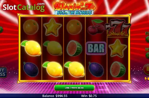 Οθόνη4. Blazin Hot 7's Bigger Bonus Κουλοχέρης