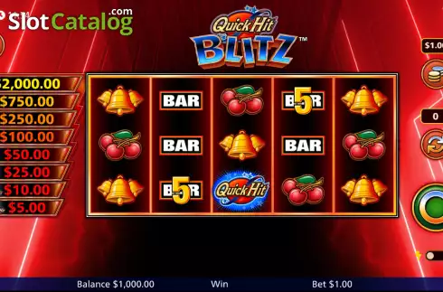 Οθόνη2. Quick Hit Blitz Red Κουλοχέρης