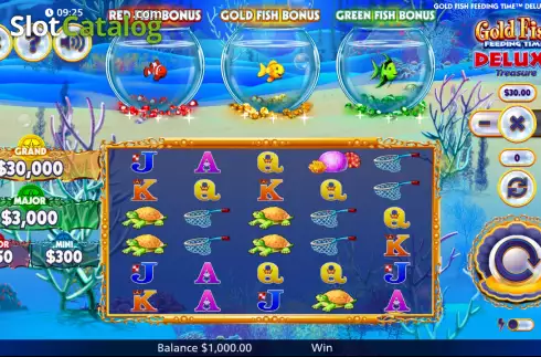 Οθόνη2. Gold Fish Feeding Time Deluxe Treasure Κουλοχέρης