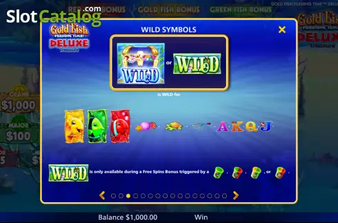 Οθόνη7. Gold Fish Feeding Time Deluxe Treasure Κουλοχέρης