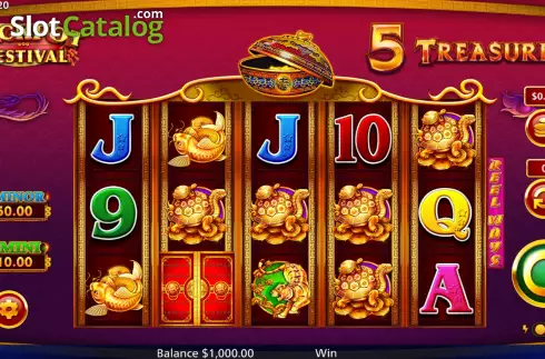 Οθόνη2. 5 Treasures Jackpot Festival Κουλοχέρης