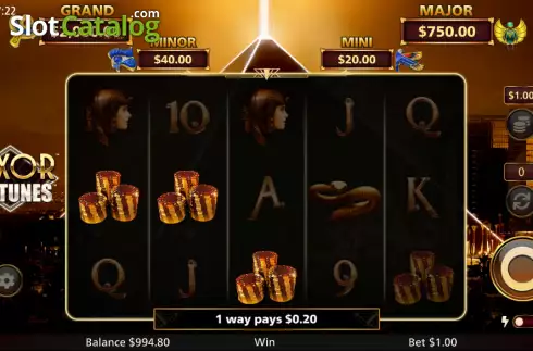 Οθόνη3. Luxor Fortunes Κουλοχέρης 