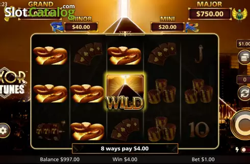 Οθόνη4. Luxor Fortunes Κουλοχέρης 