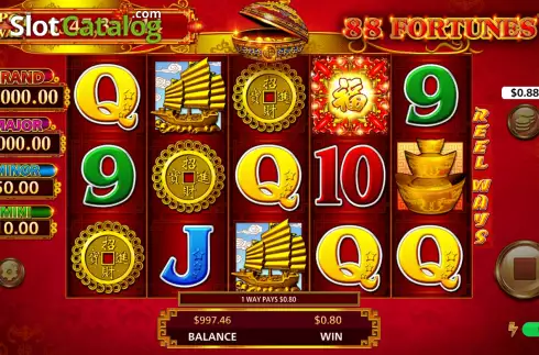 Οθόνη3. 88 Fortunes Jackpot Festival Κουλοχέρης