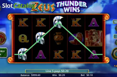 Οθόνη3. Zeus Thunder Wins Κουλοχέρης