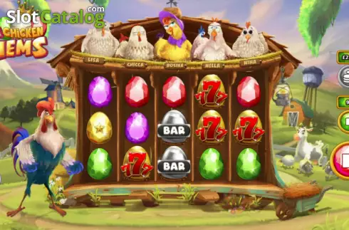 Οθόνη2. Chicken Gems Κουλοχέρης