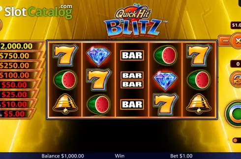 Οθόνη2. Quick Hit Blitz Gold Κουλοχέρης