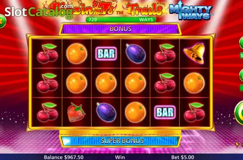 Οθόνη2. Blazin' Hot 7s Trails Mighty Ways Κουλοχέρης