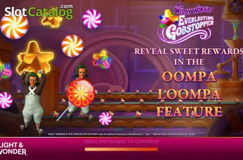 Οθόνη2. Willy Wonka Everlasting Gobstopper Κουλοχέρης