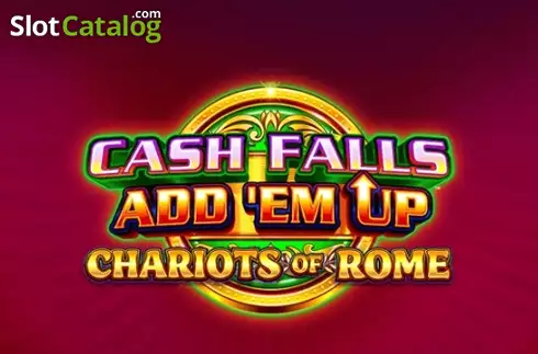 Cash Falls: Add 'Em Up Chariots of Rome Λογότυπο Cash Falls: Add 'Em Up Chariots of Rome Λογότυπο