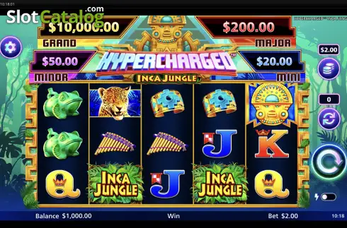 Οθόνη2. Hypercharged Inca Jungle Κουλοχέρης 