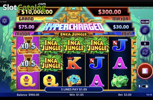 Οθόνη3. Hypercharged Inca Jungle Κουλοχέρης 
