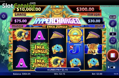 Οθόνη4. Hypercharged Inca Jungle Κουλοχέρης 