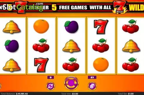 Οθόνη2. Bonus Sevens Wild Κουλοχέρης 