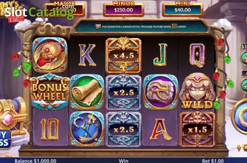 Οθόνη2. Mummy’s Millions Christmas Κουλοχέρης