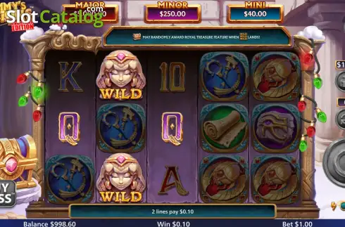 Οθόνη3. Mummy’s Millions Christmas Κουλοχέρης