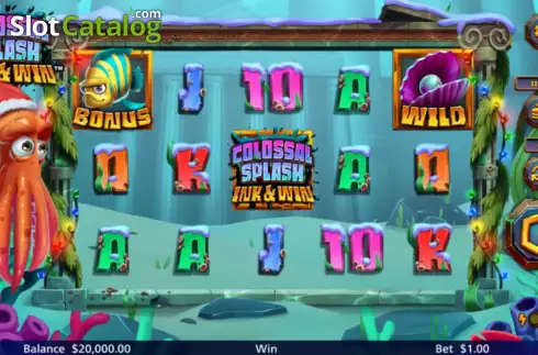 Οθόνη2. Colossal Splash Ink & Win Merry Christmas Κουλοχέρης