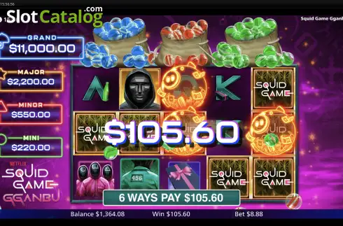 Οθόνη6. Squid Game Gganbu Κουλοχέρης