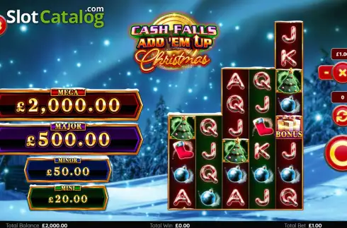 Οθόνη2. Cash Falls Christmas Κουλοχέρης