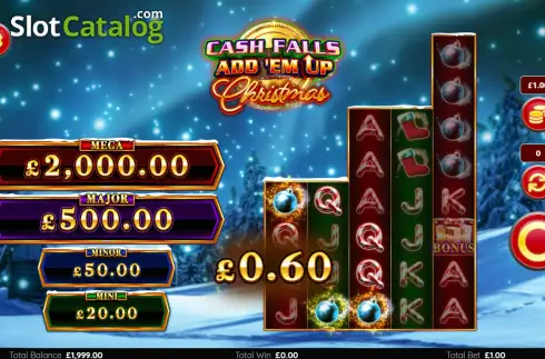 Οθόνη3. Cash Falls Christmas Κουλοχέρης