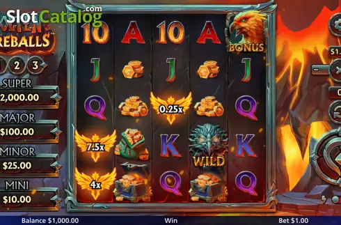 Οθόνη2. Molten Fireballs Κουλοχέρης