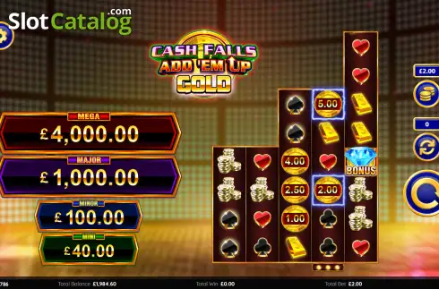 Οθόνη2. Cash Falls: Add Em Up Gold Κουλοχέρης