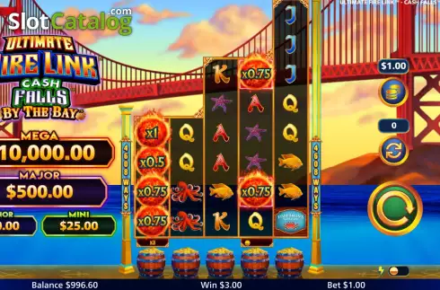 Οθόνη3. Ultimate Fire Link Cash Falls By The Bay Κουλοχέρης