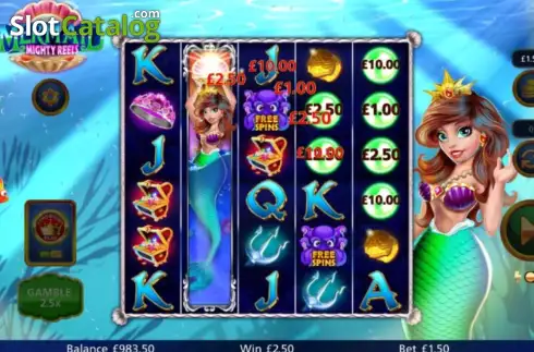 Οθόνη3. Mermaid Mighty Reels Κουλοχέρης